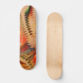 Quebra de cores com zigue zague ou efeito onda persoonlijk skateboard (Voorkant)