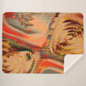 Quebra de cores com zigue zague ou efeito onda sherpa deken (Voorkant (horizontaal))