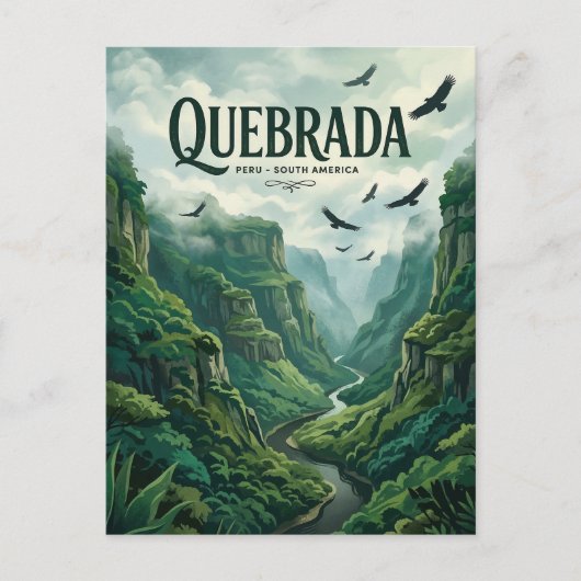 Quebrada de los Cuervos Briefkaart (Voorkant)