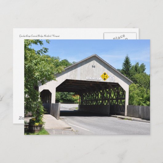 Quechee Gorge Covered Bridge - Briefkaart (Voorkant / Achterkant)