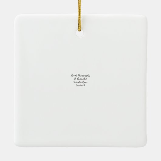 Quechee Gorge Hoesje Bridge - Keramisch Ornament (Achterkant)