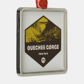 Quechee Gorge State Park Vermont Metalen Ornament (Rechts)