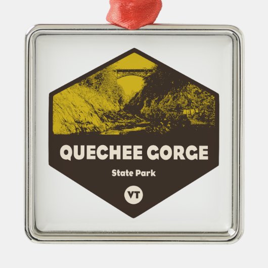 Quechee Gorge State Park Vermont Metalen Ornament (Voorkant)
