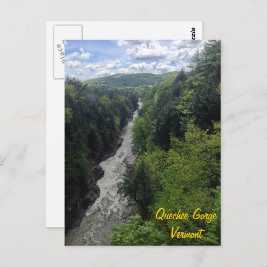 Quechee Gorge, Vermont Briefkaart (Voorkant / Achterkant)