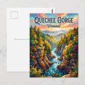 Quechee Gorge Vermont Briefkaart (Voorkant / Achterkant)