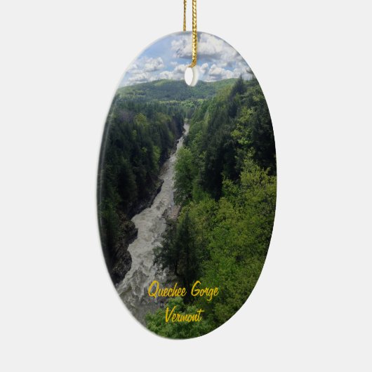 Quechee Gorge, Vermont Keramisch Ornament (Rechts)