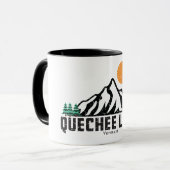 Quechee Lakes Sunset T-shirt Mok (Voorkant links)