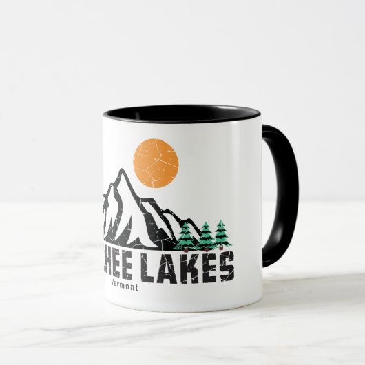 Quechee Lakes Sunset T-shirt Mok (Voorkant rechts)