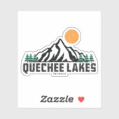 Quechee Lakes Sunset T-shirt Sticker (Vel)