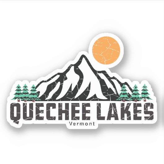 Quechee Lakes Sunset T-shirt Sticker (Voorkant)