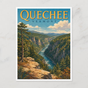 Quechee Vermont Quechee Gorge GeoSaga Briefkaart