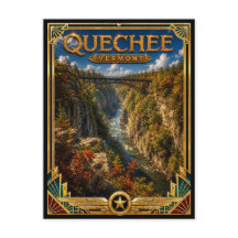 Quechee Vermont Vintage Art Deco Gouden Tijdperk