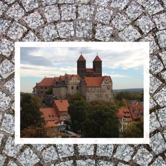 Quedlinburg Castle, Harz, Duitsland Briefkaart