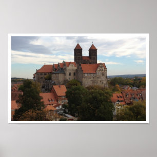 Quedlinburg Castle, Harz, Duitsland Poster
