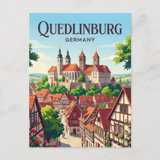 Quedlinburg Duitsland Briefkaart (Voorkant)