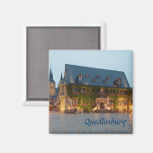 Quedlinburg nachtfoto magneet (Voorkant / Achterkant)