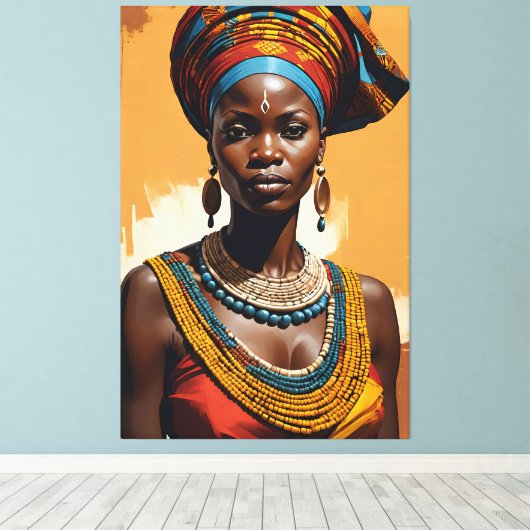 Queen 1 Canvas Afdruk (Insitu (Houten vloer))