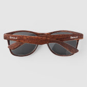 Queen A Wooden Sunglasses – Personalized 2026 Zonnebrillen (Achterkant)