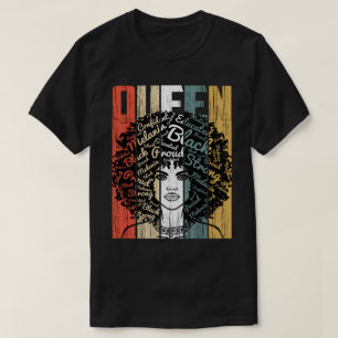 Queen African American Educated Strong Black Woman T-shirt