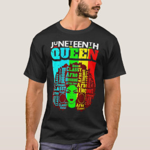Queen Afro Melanine Zwart Meisje Magic T-shirt