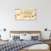 Queen and Crescent Route Canvas Afdruk (Insitu (Slaapkamer))