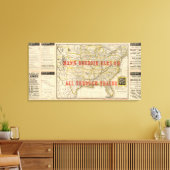 Queen and Crescent Route Canvas Afdruk (Insitu (Woonkamer))