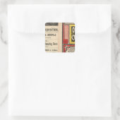 Queen and Crescent Route Vierkante Sticker (Tas)