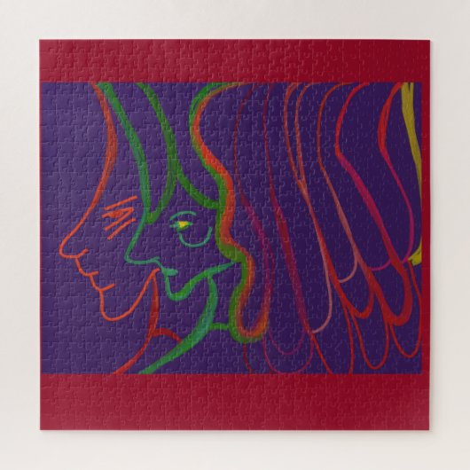 Queen and Her King Jigsaw Puzzle Legpuzzel (Verticaal)