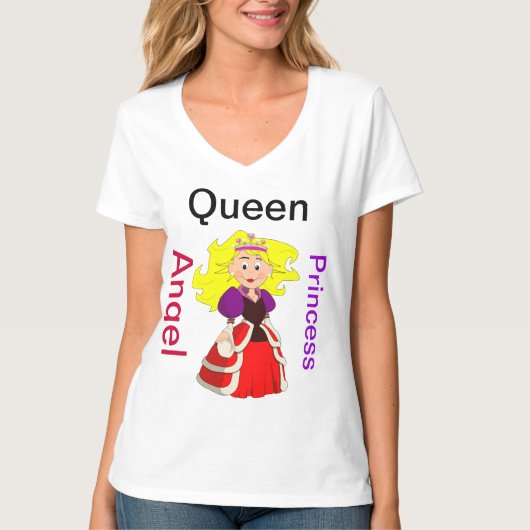 Queen Angel Princess T-shirt (Voorkant)