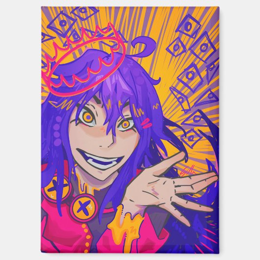 Queen anime magneet (Voorkant)
