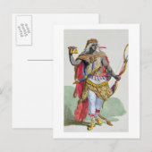 Queen Anna Nzinga (1583-1663), uit 'Receuil des E' Briefkaart (Voorkant / Achterkant)