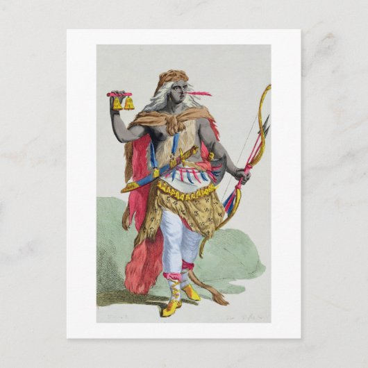 Queen Anna Nzinga (1583-1663), uit 'Receuil des E' Briefkaart (Voorkant)
