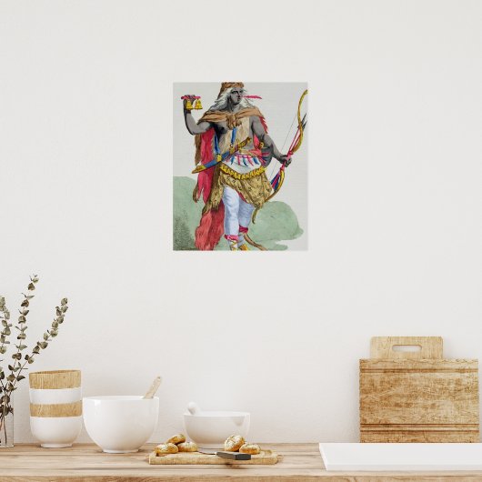 Queen Anna Nzinga (1583-1663), uit 'Receuil des E' Poster (Keuken)