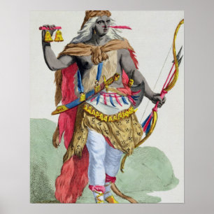 Queen Anna Nzinga (1583-1663), uit 'Receuil des E' Poster