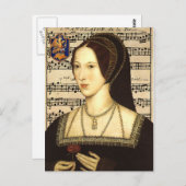 Queen Anne Boleyn - Portret Briefkaart (Voorkant / Achterkant)