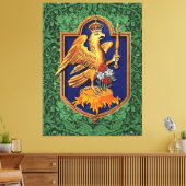 Queen Anne Boleyn Royal Falcon Badge Canvas Afdruk (Insitu (Woonkamer))