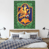 Queen Anne Boleyn Royal Falcon Badge Canvas Afdruk (Insitu (Slaapkamer))