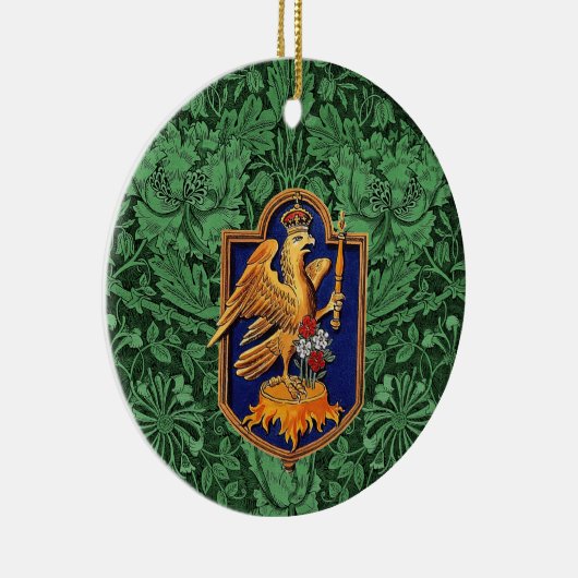 Queen Anne Boleyn Royal Falcon Badge Keramisch Ornament (Rechts)