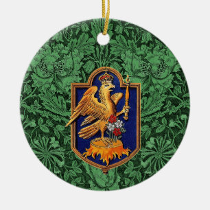 Queen Anne Boleyn Royal Falcon Badge Keramisch Ornament