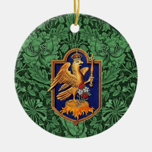 Queen Anne Boleyn Royal Falcon Badge Keramisch Ornament (Voorkant)