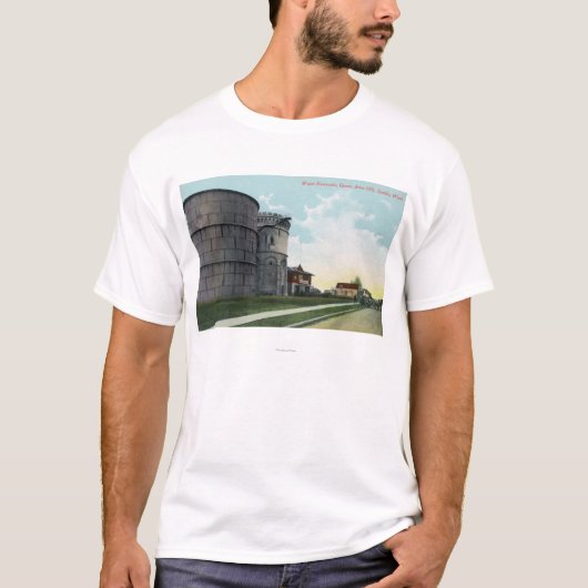 Queen Anne Hill Water Reservoirs Scene T-shirt (Voorkant)