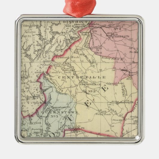 Queen Anne Metalen Ornament (Voorkant)