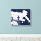 Queen Anne's Kant Bloemen Ingewikkeld Canvas Afdruk (Insitu (Houten vloer))