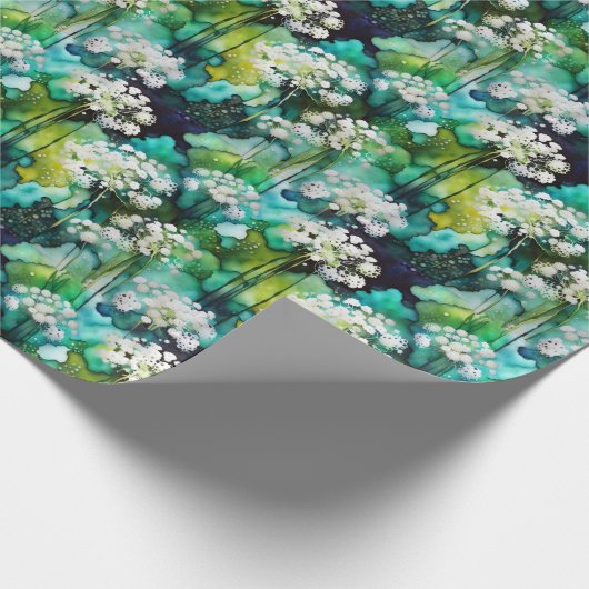 Queen Anne's Lace Abstract Cadeaupapier (Hoek)