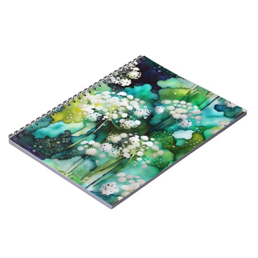 Queen Anne's Lace Abstract Notitieboek (Linkerzijde)