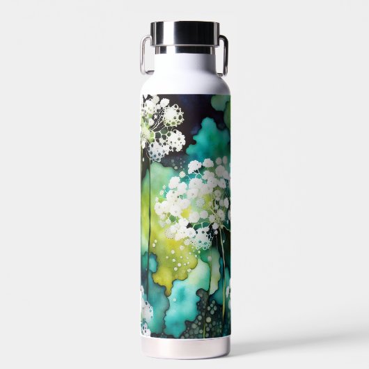 Queen Anne's Lace Abstract Waterfles (Voorkant)