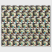 Queen Anne's Lace boeket in raam Cadeaupapier (Vlak)