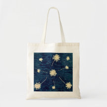 Queen Anne's Lace Cyanotype Canvas tas
