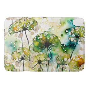 Queen Anne's Lace en Bubbles Abstract Badmat