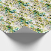 Queen Anne's Lace en Bubbles Abstract Cadeaupapier (Hoek)
